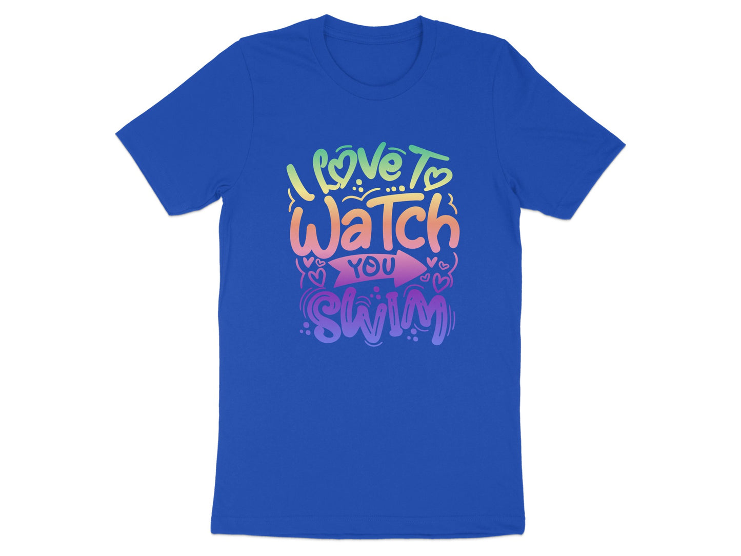 I Love To Watch You Swim Graphic Tee Shirt product type