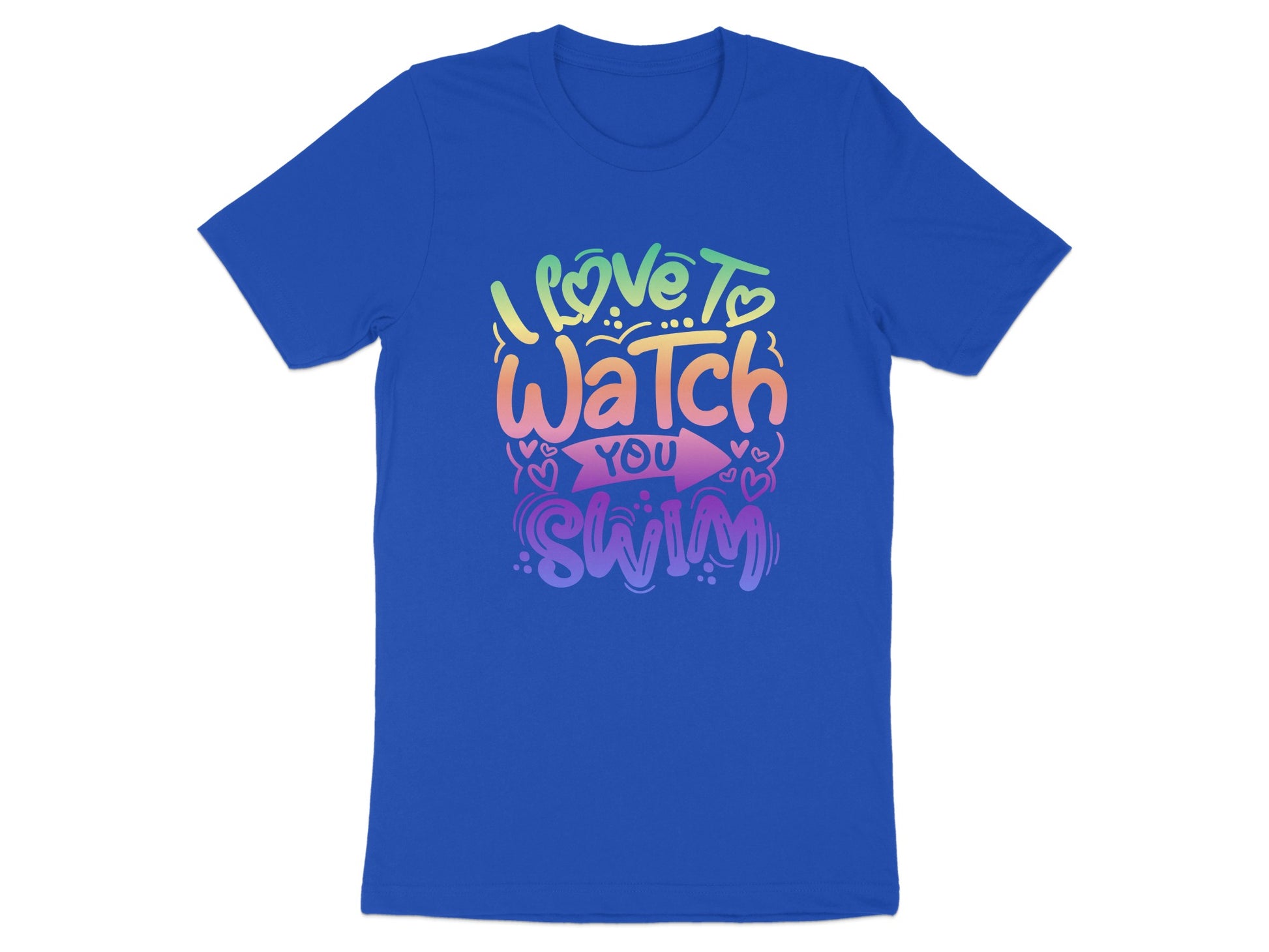 I Love To Watch You Swim Graphic Tee Shirt product type