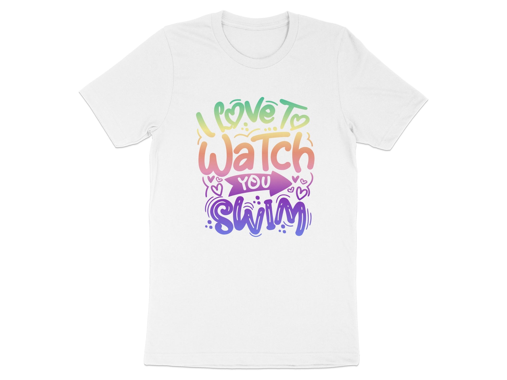 I Love to Watch You Swim Graphic T-Shirt product type